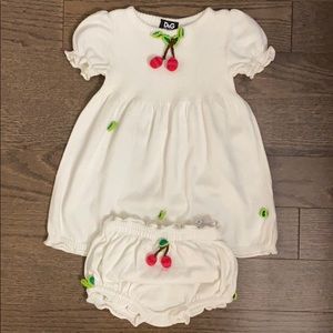 D&G toddler girls dress with panty/short set